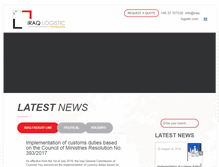 Tablet Screenshot of iraq-logistic.com
